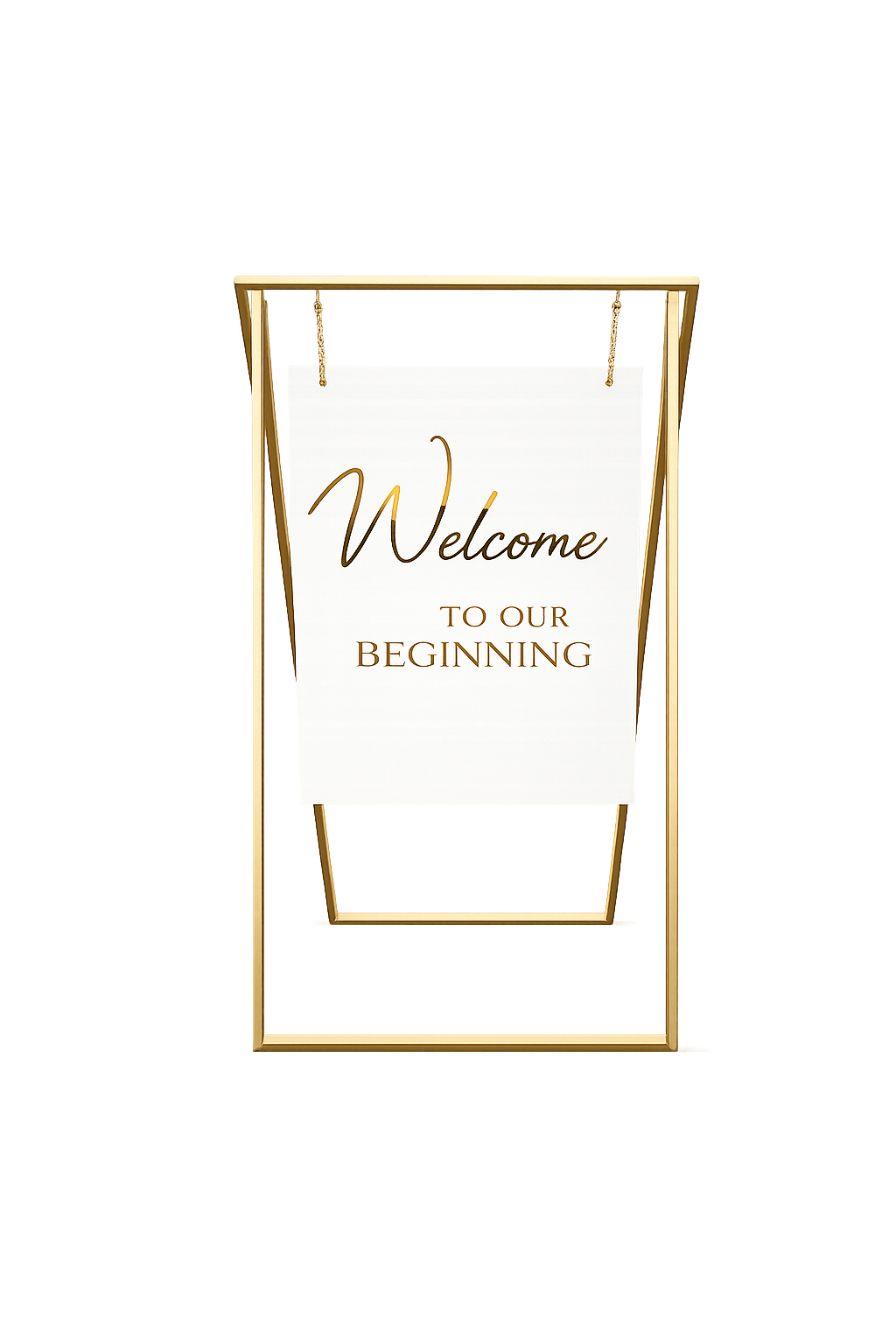 Wedding Welcome Floor Sign