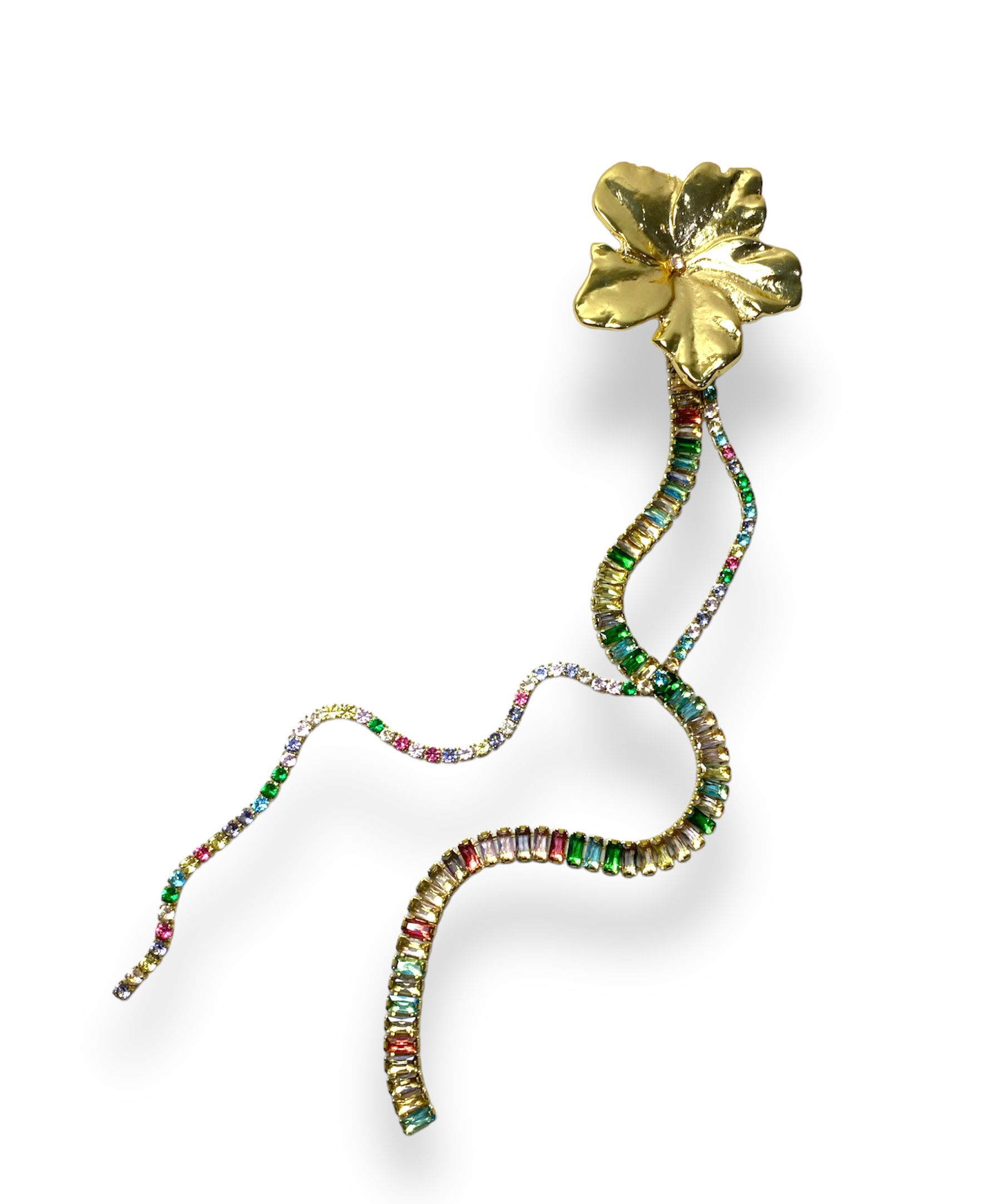 presilha para cabelo, presilha dourada, presilha de festa, presilha de zircônia, presilha flor dourada, acessório de cabelo