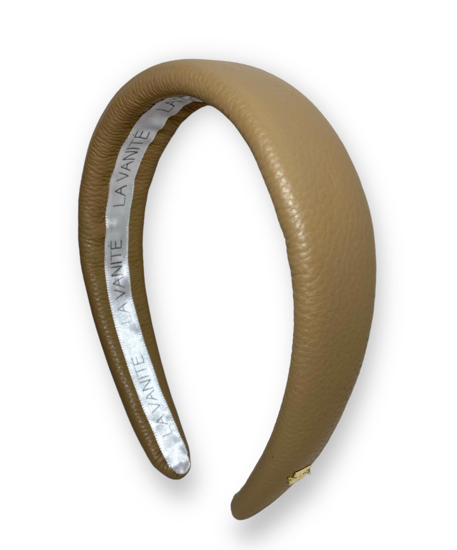 tiara de couro, arco de couro, diadema de couro, acessório de couro legítimo, tiara caramelo, la vanité, oi matilda