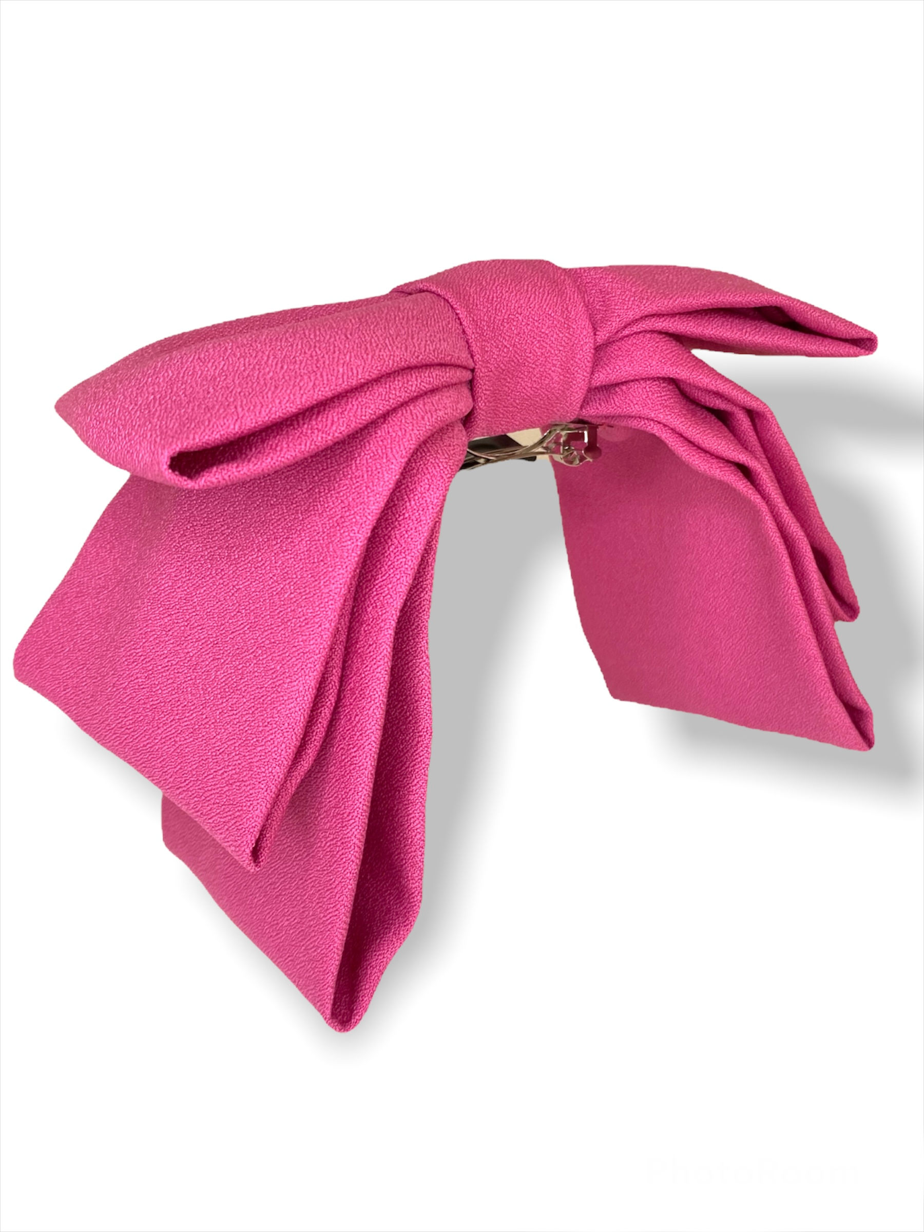 laço de cabelo rosa valentino, laço de cabelo barbie, laço de cabelo rosa alfaiataria