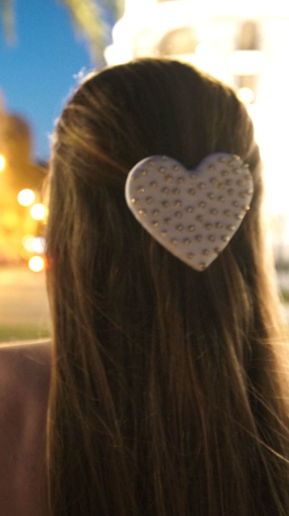 Miniatura: presilha de coração, hair clip de coração, fivela de coração, acessório noiva, acessório noivado, presilha branca, la vanité