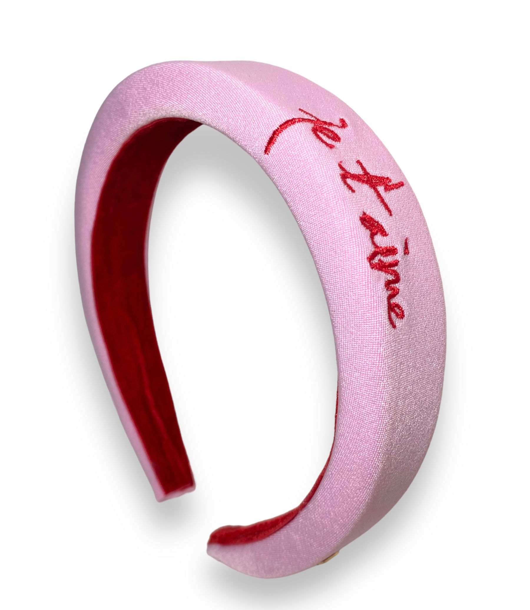 tiara rosa, tiara rosa claro, tiara rosa bordada, tiara alta rosa, tiara prada rosa