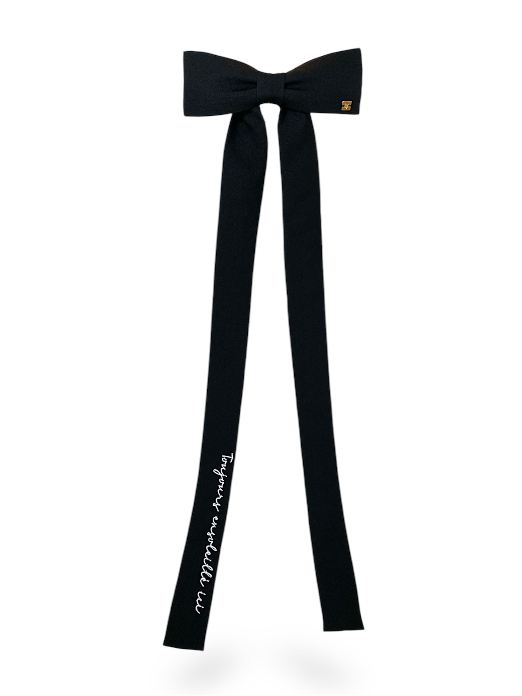 laço preto bordado, laço preto frances, laço preto pontas longas, presente para mulher, presente para namorada