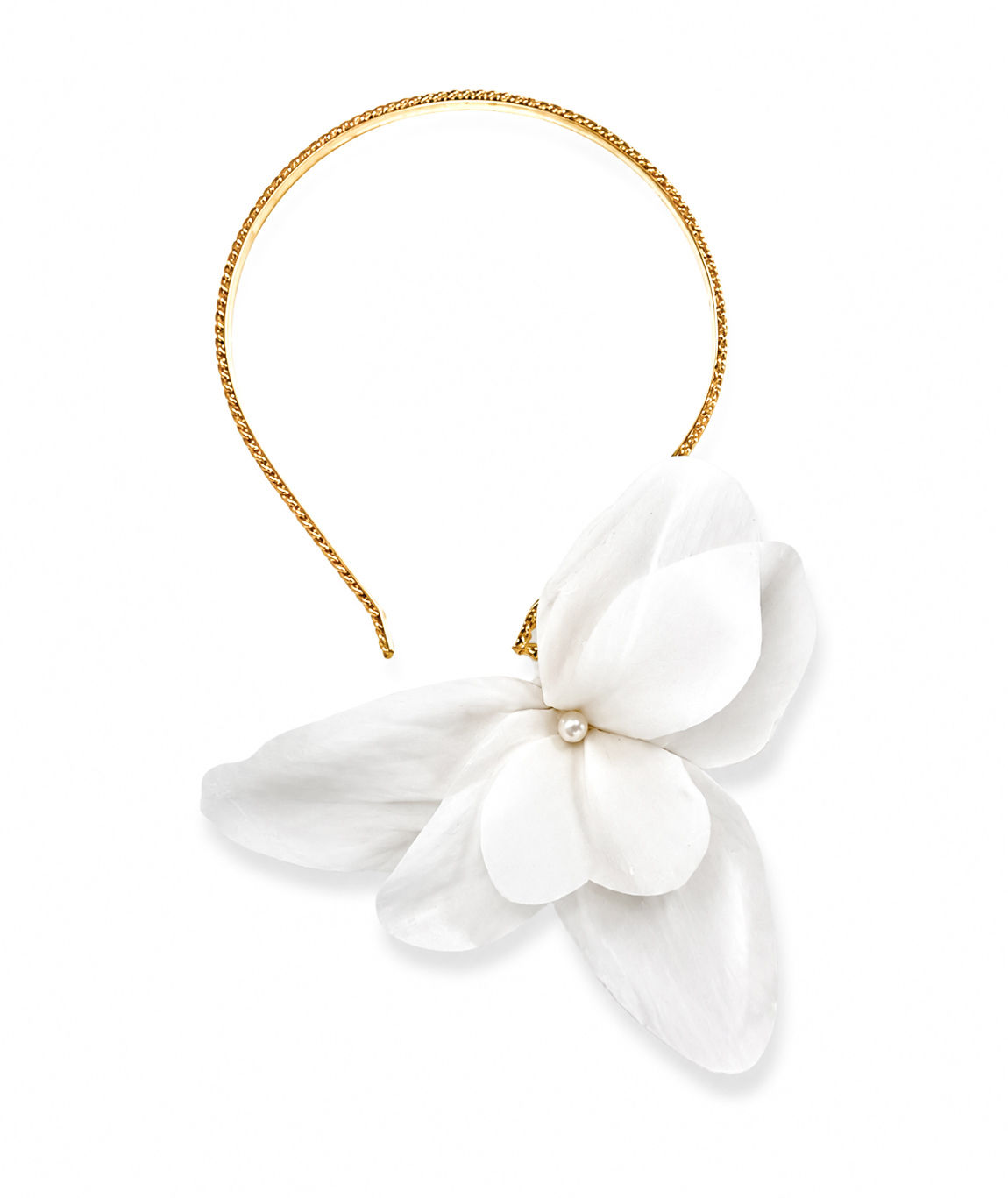 Tiara Flor off white - Pérola Natural