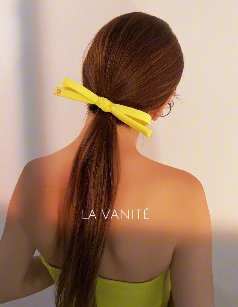Miniatura: laço amarelo, acessório de cabelo amarelo, laço chic,  laço sofisticado, la vanite, oi matilda, suprema corte