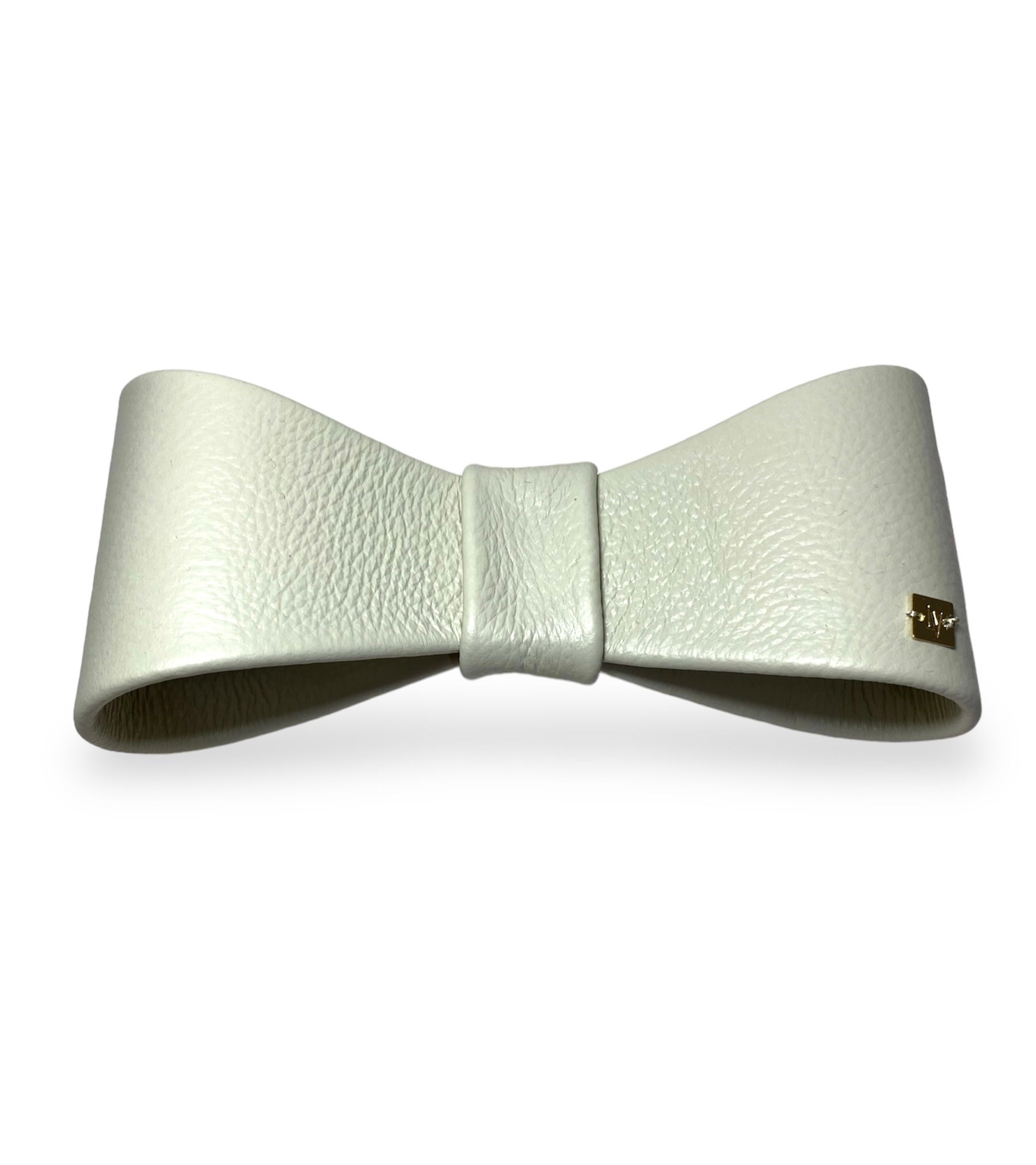 laço de couro, laço de couro legítimo, laço de cabelo couro legítimo, laço couro bege, acessório de couro, laço de luxo