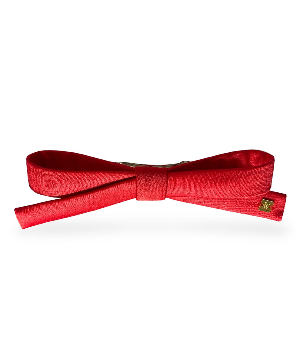 laço vermelho, laço de festa, laço alfaiataria vermelho, acessório de cabelo vermelho, acessório de luxo, la vanité, pinli