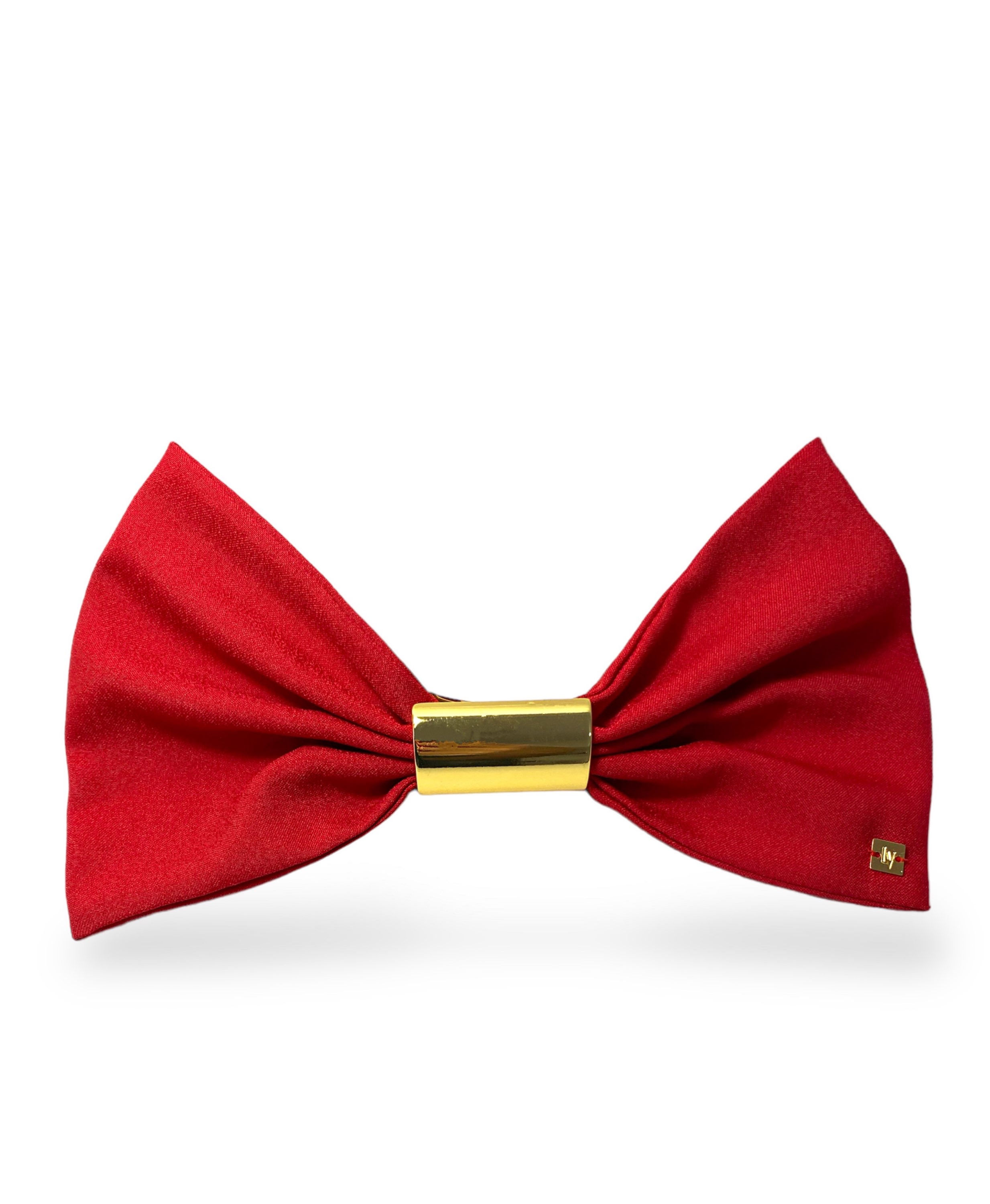 laço vermelho, laço vermelho e dourado, laço sofisticado vermelho, acessório de cabelo vermelho, laço para festa vermelho