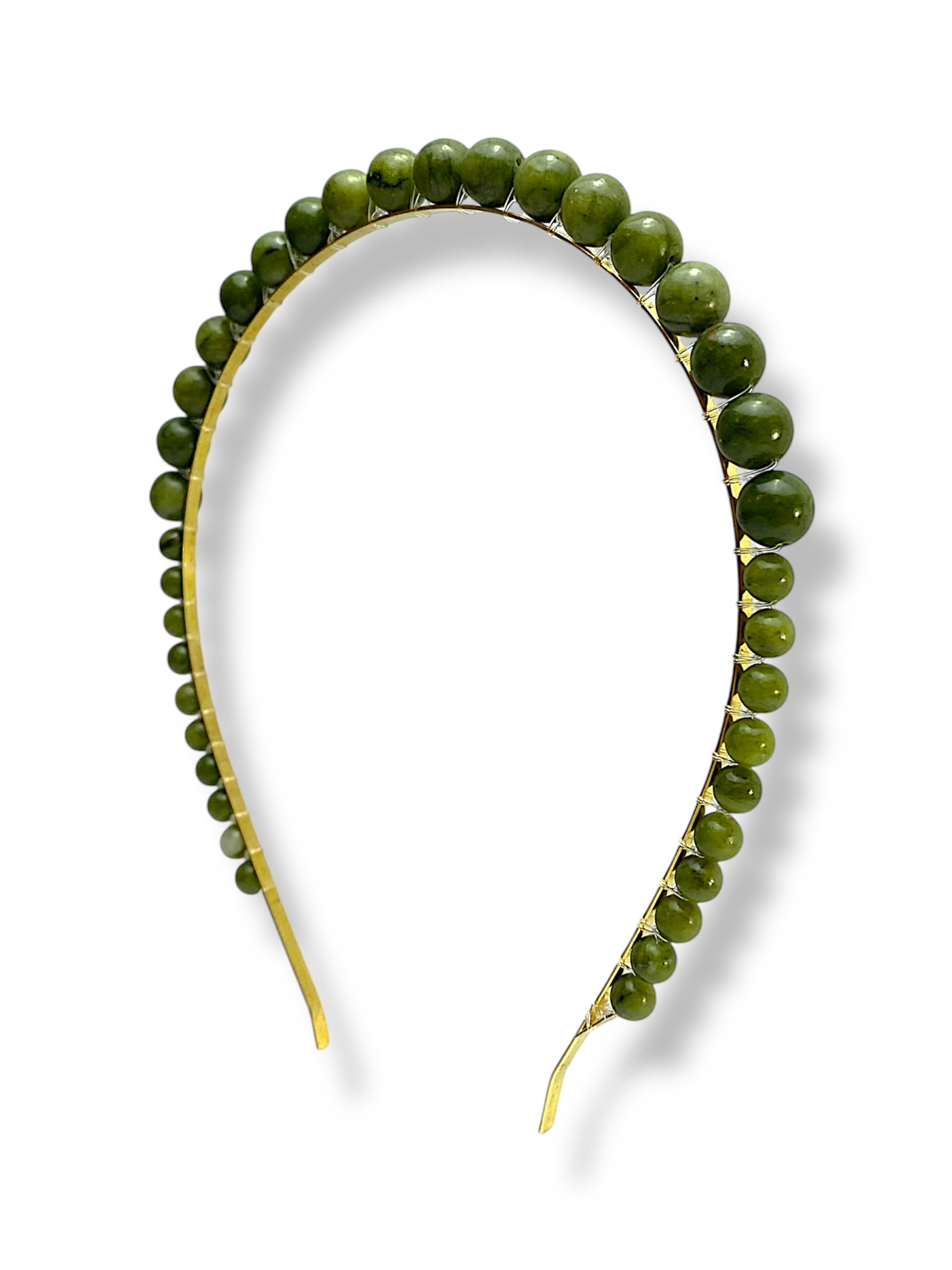 Tiara Pedras naturais - Jaspe