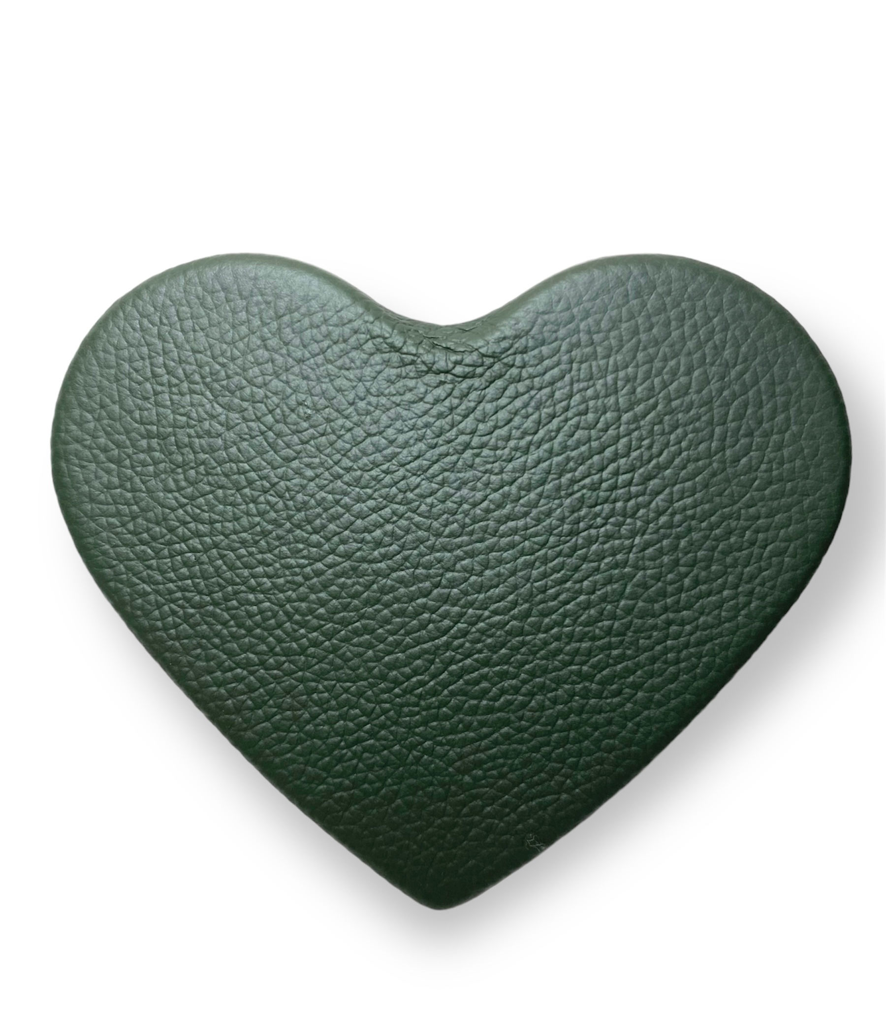 presilha de coração, hair clip de coração, fivela de coração, acessório couro, acessório couro legítimo, presilha verde