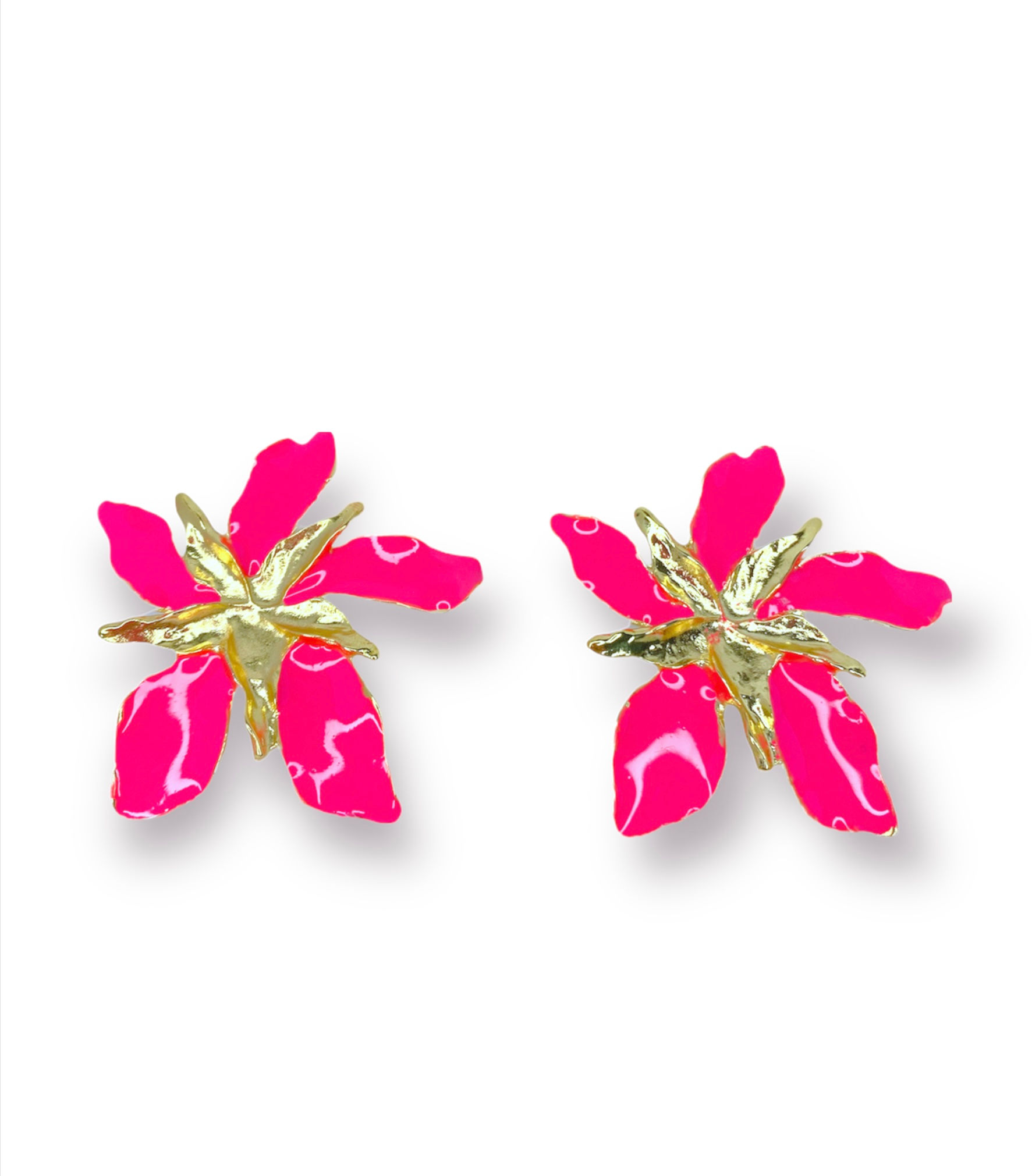 Brinco Flor Rosa - Capadócia