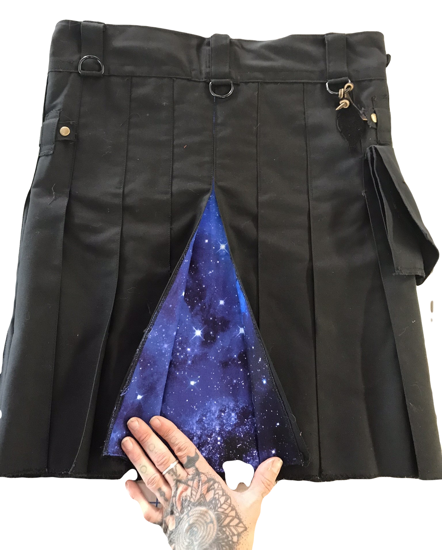 Poly/Cotton blend Kilt with peek-a-boo