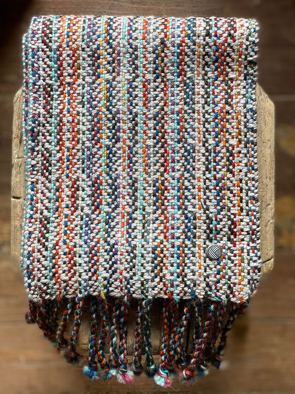 Thumbnail: Woven Scarf - Alpaca/Merino 80" x 7"