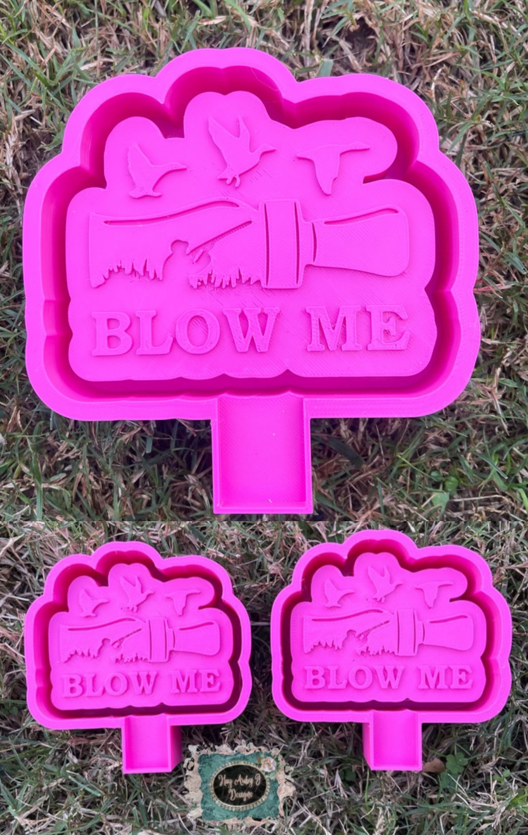Blow Me Full Size And/Or Vent Clips Set Silicone Freshie Molds