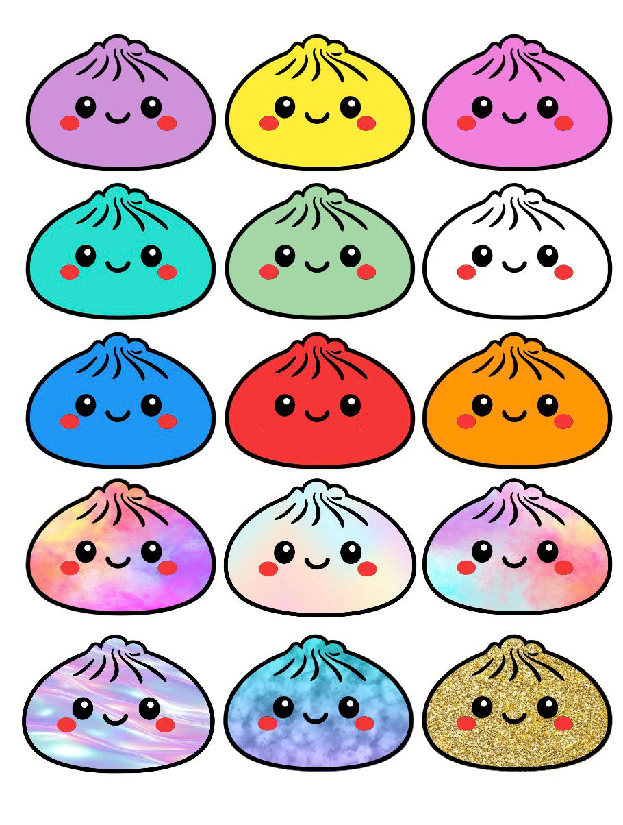 Thumbnail: Dumpling Full Coverage Cardstock Silicone Freshie Mold 