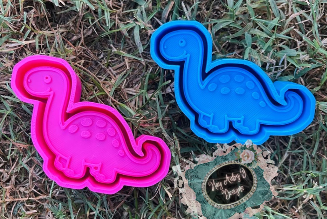 Little Dino Vent Clip Set Silicone Freshie Molds