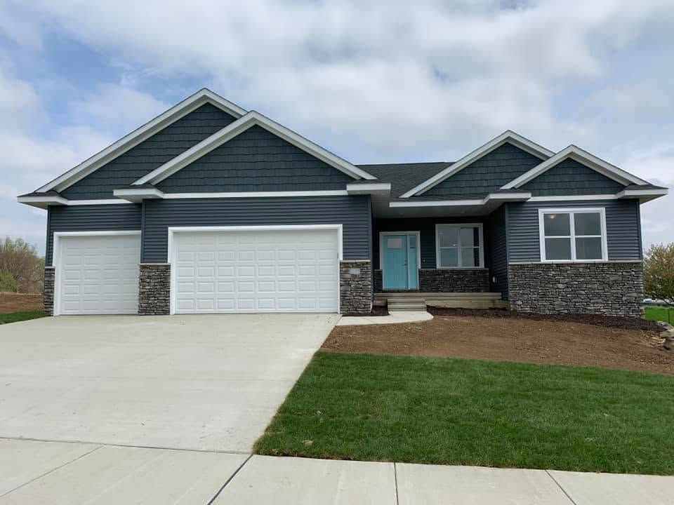 Exterior home with fresh paint in South Dakota.