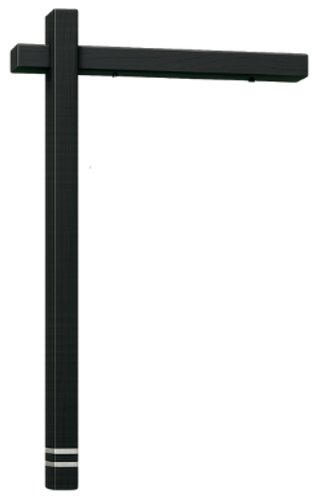 Real Estate Sign Installation Co signpost with hanging panel, black frame, bold green and white lettering, and “Powered by Quicke Marketing” branding.