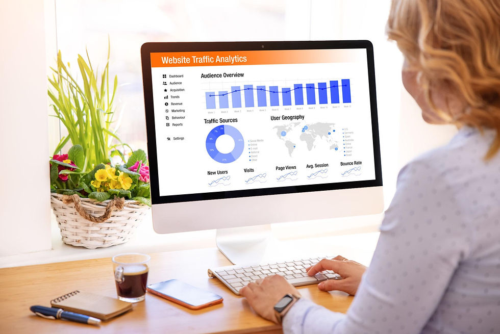 SEO service Fort Walton Beach FL analyzing website traffic and keyword rankings