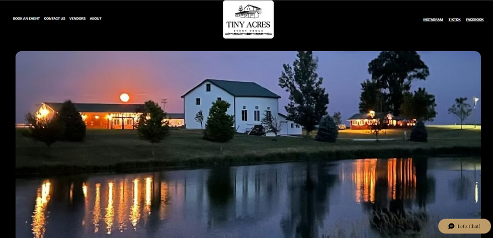 Modern business website homepage design displayed on a screen featuring a clean layout, scenic imagery, and professional branding representing high-quality website development for businesses in Pensacola and Fort Walton Beach FL.