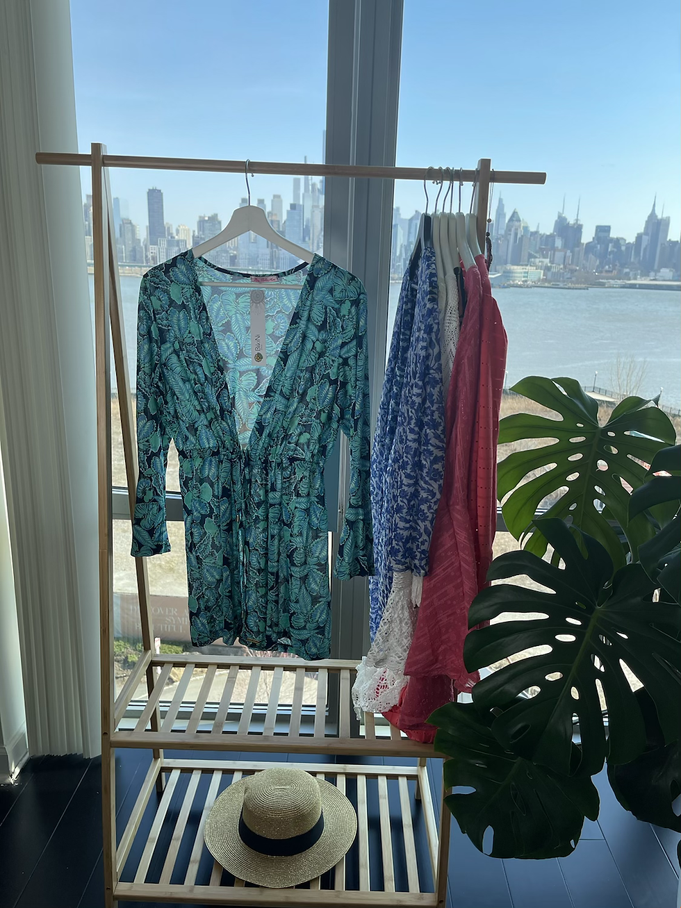 Thumbnail: Blue short length Cover-up