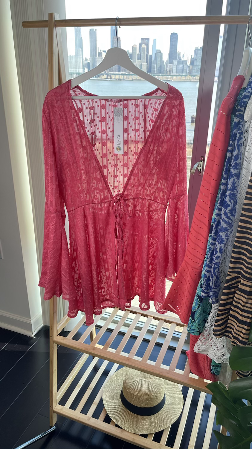 Thumbnail: Pink short length cover-up