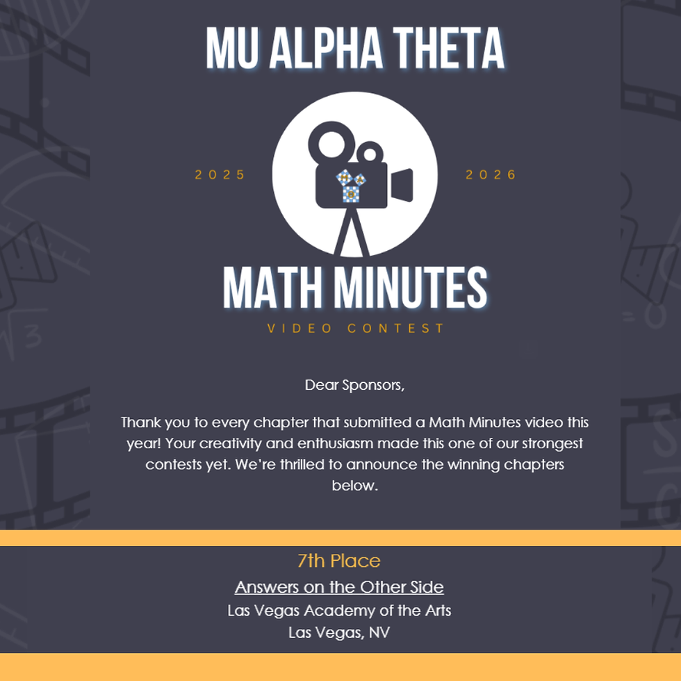 Top 8 and Counting: LVA Mathletes Make It Add Up in Video Competition