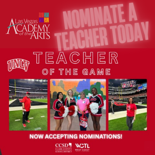 Nominate a Teacher to be the Teacher of the Game