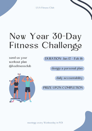 Fitness Challenge Sponsored by the Fitness Club