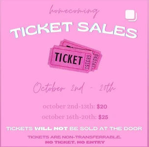 10.21.23 Homecoming Tickets on Sale