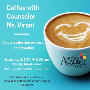 Coffee with the Counselor Sat. Feb. 3