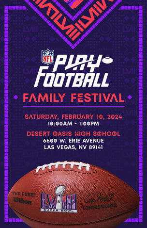 NFL Celebrates HS Football at 2024 Play Football Family Festival During Super Bowl LVII