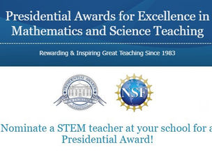 Nominate an Outstanding STEM Teacher [Science, Technology, Engineering and Mathematics]