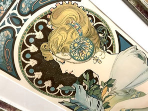 ミュシャ【羽根】リトグラフ