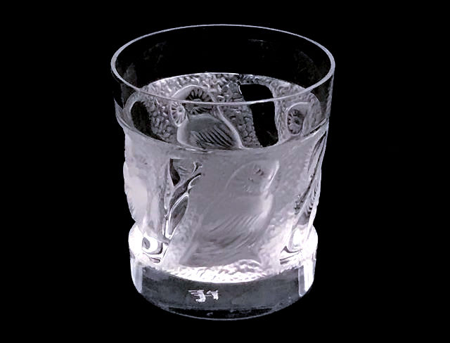 サムネイル： LALIQUE ラリック ユロット ウィスキータンブラー フクロウ アウル フロステッド Φ約7.5×H約8.5cm 化粧箱なし3