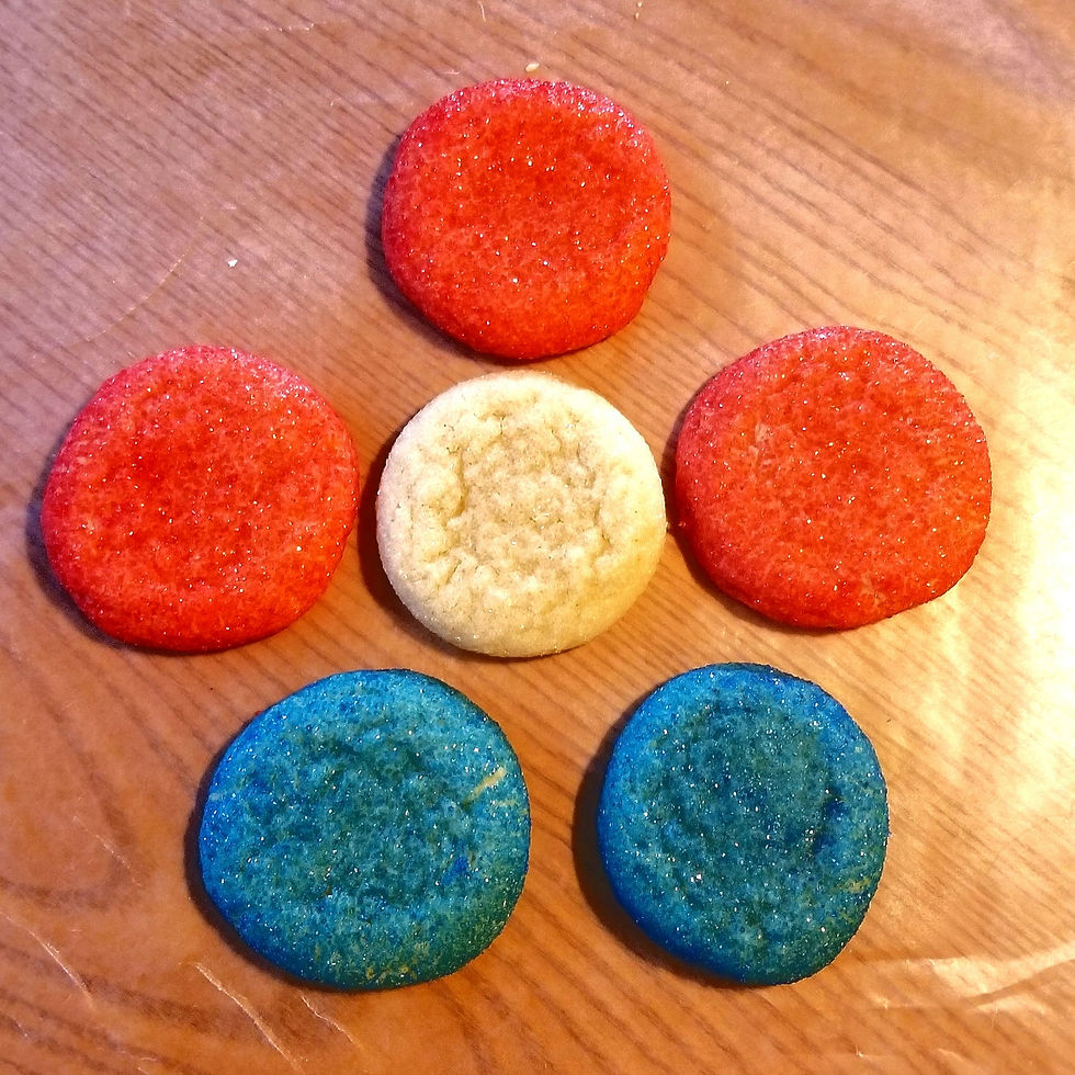 Thumbnail: Red & Blue Colored and Star-Spangled Iced Sugar Cookie Medley 
