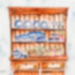 The Country Kitchen watercolour close up
