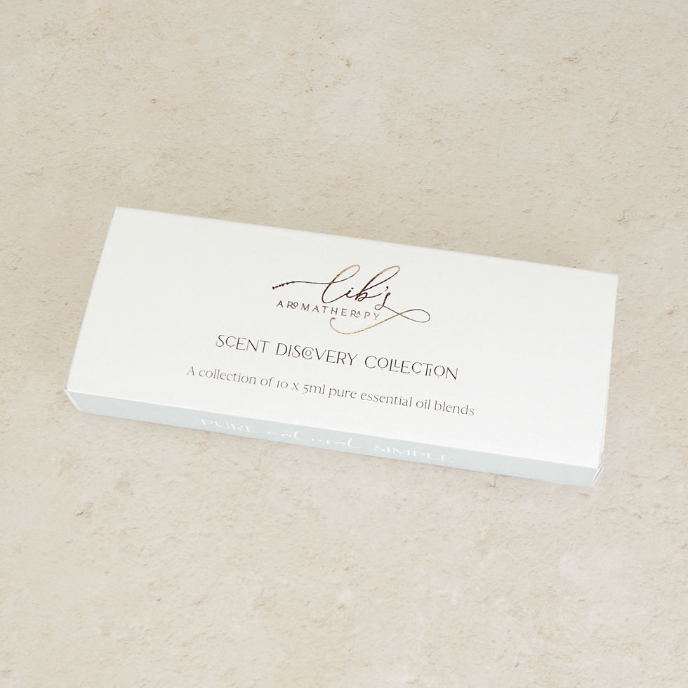 Thumbnail: Luxury scent discovery collection gift box containing 10 pure essential oil blends for trade and wholesale customers.