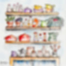 The Pantry watercolour close up