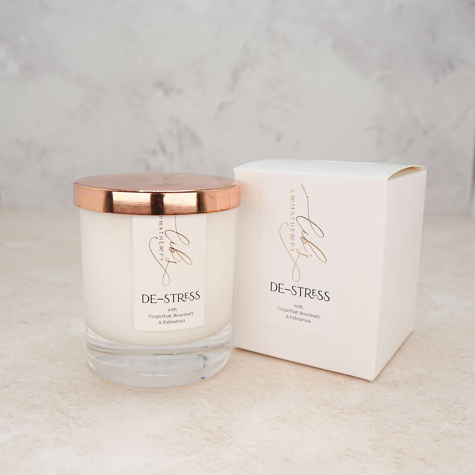 Thumbnail: A small candle to de-stress with standard outer box.