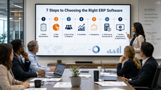 Overview of 7 steps for choosing the right ERP software