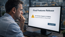 Concerned look from end-user about a final On Premises Feature Release news