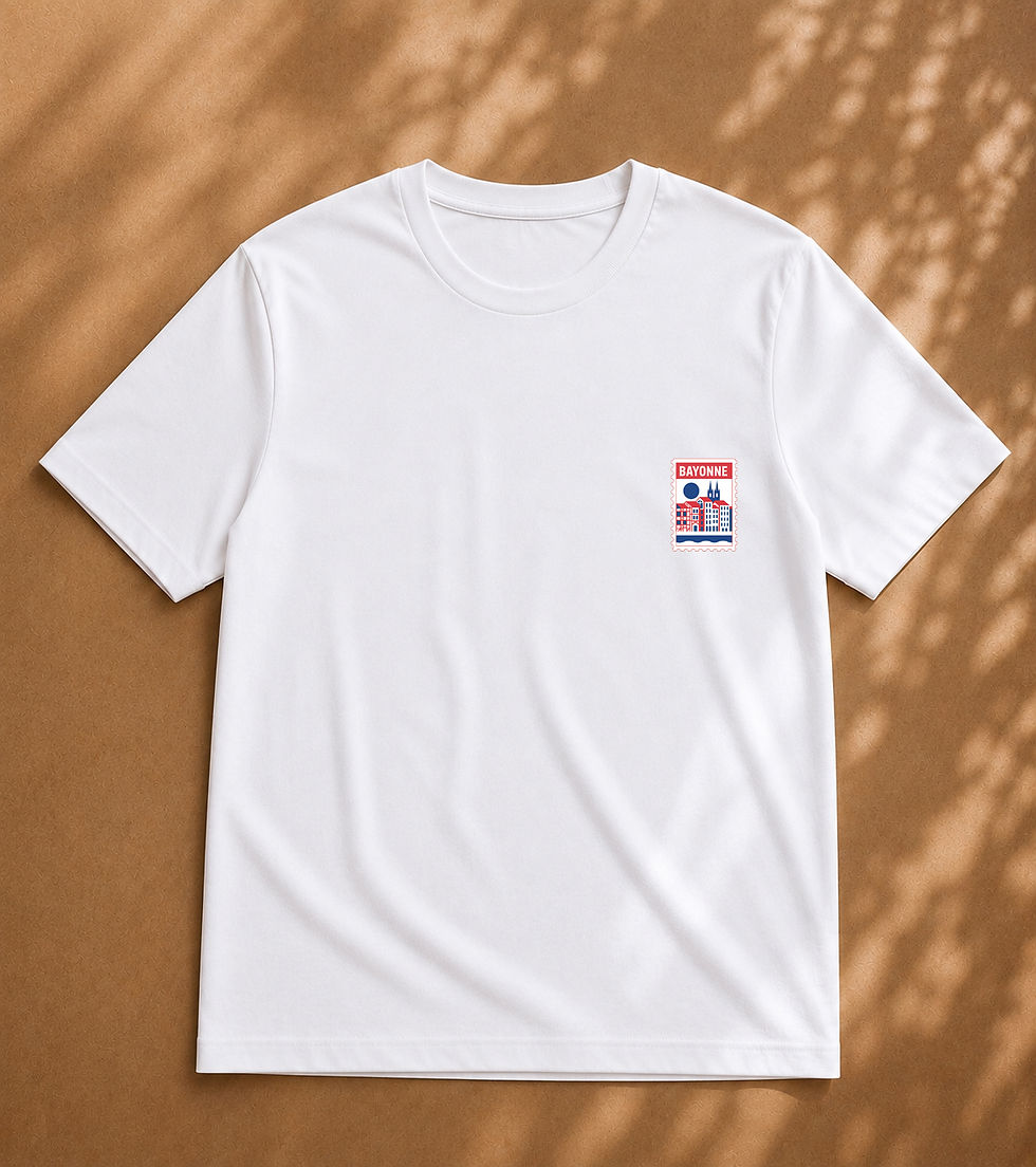 Miniature : MIXTE T-SHIRT BAIONA – EUSKAL INDARRA (force basque)
