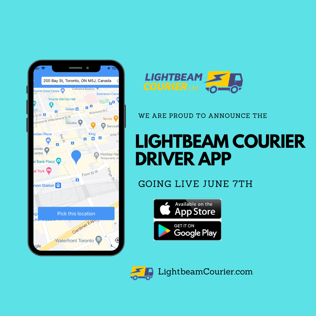 Lightbeam Courier 'Driver App' goes LIVE June 7th!! content media