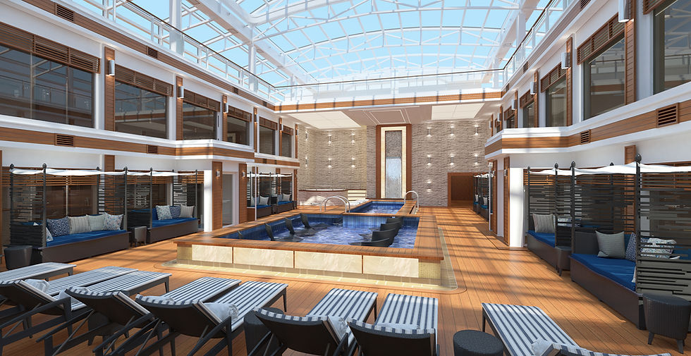 Norwegian Cruise Line, NCL, Norwegian Encore, The Haven, The Haven Pool