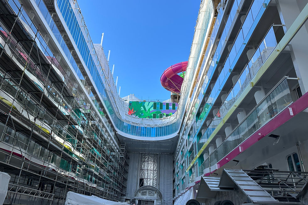 Icon of the Seas, Building Icon of the Seas, Royal Caribbean, Surfside Family NeighborhoodIcon of the Seas Shipyard tour