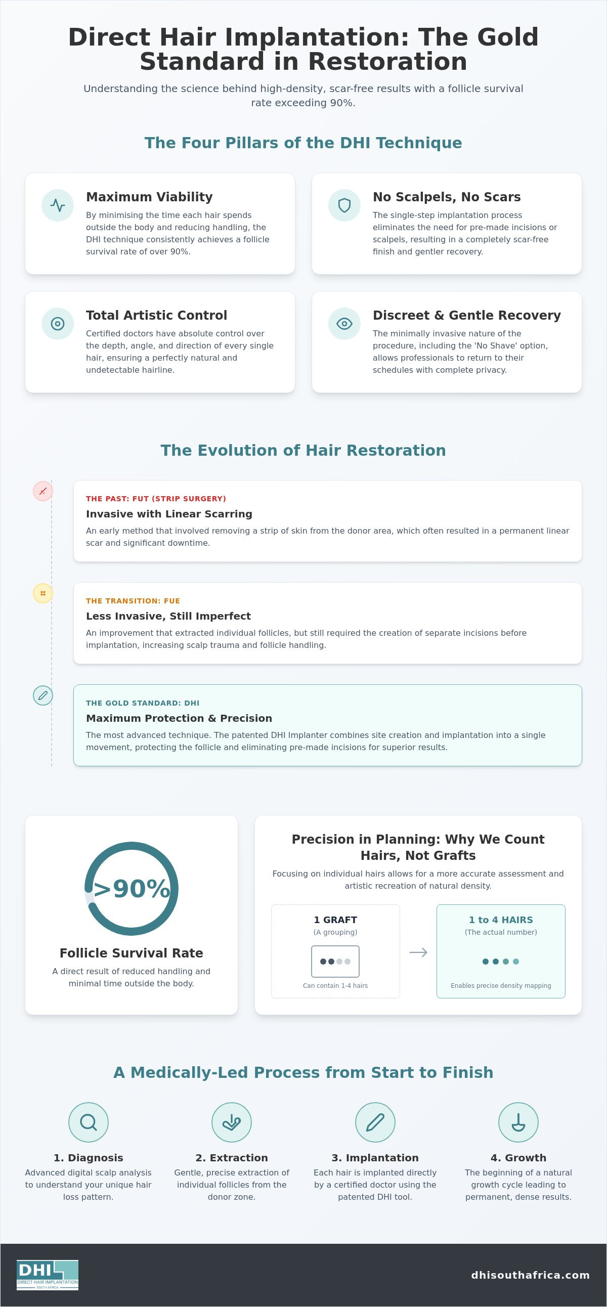 Direct hair implantation