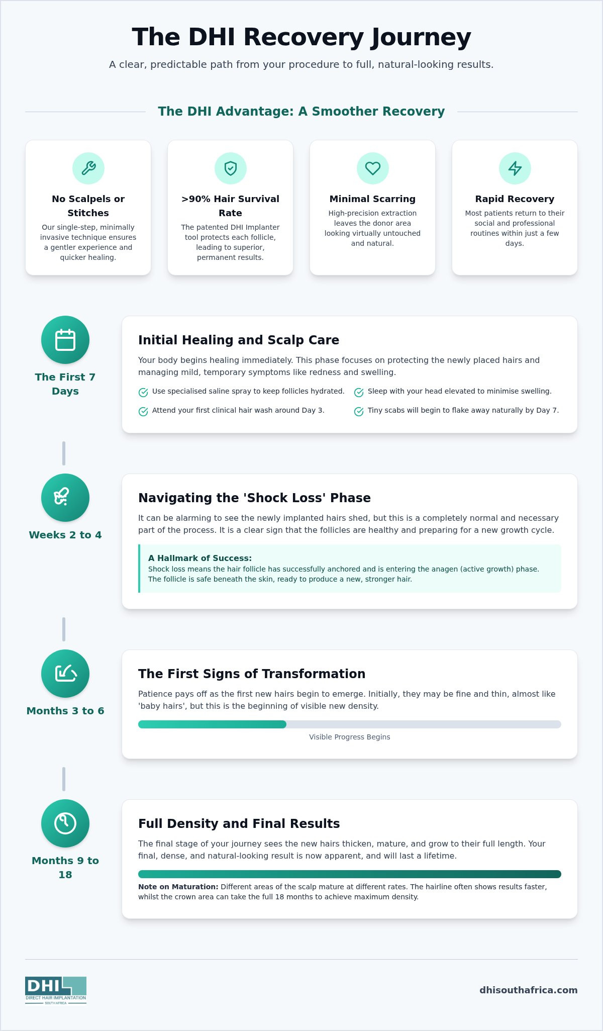 Dhi hair transplant recovery timeline