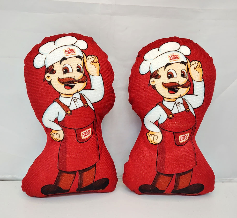 mascote almofa personalizada para empresas