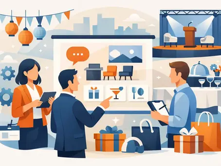 Guia de personalização para eventos corporativos